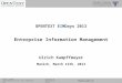 [EN] Enterprise Information Management | Keynote Dr. Ulrich Kampffmeyer | OpenText EIMDays 13.03.2013, Munich