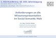 Anforderungen an die Wissensrepräsentation im Social Semantic Web
