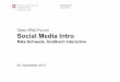 Open Webforum: Einführung in Social Media