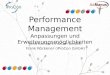 Performance Management - Anpassungen und Erweiterungsmöglichkeiten