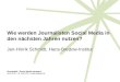 Journalismus und Social Media