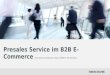 Presales Service im B2B E-Commerce