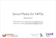 Social Media für NPOs (Seminar @ prodialog.org)