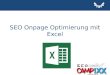 SEO Onpage Optimierung mit Excel (SEO Campixx 2014)
