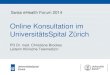 SeHF 2014 | Online Konsultation im UniversitätsSpital Zürich