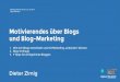 "Motivierendes über Blogs und Blog-Marketing" - Marketing Natives Vienna, 27. Jan. 2014 - Dieter Zirnig