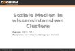 Kurzschulung Soziale Medien in wissensintensiven Clustern