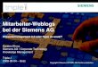 Mitarbeiter-Weblogs bei der Siemens AG