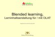 Blended learning - Lerninhaltserstellung f¼r/mit OLAT