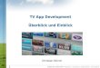 TV App Development - Überblick und Einblick