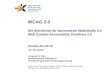 WCAG 2 - Die Richtlinien für barrierefreie Webinhalte 2.0
