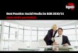Best Practice: Social Media im B2B 2010/11