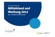 KMU-Studie "Mittelstand und Werbung 2012", Teil 1