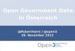 Open Government Data in Österreich