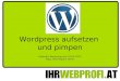 "WordPress Blog Aufsetzen und Pimpen"