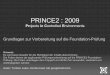 PRINCE2 Grundlagen (Foundation Exam)