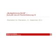Budgetierung SLUB. Zukunft durch Flexibilisierung 21.9.11