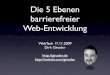 Die 5 Ebenen Barriererfreier Web Entwicklung