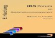 IBS:forum 8D Reklamationsmanagement am 17.04.13 in Dresden