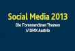Social Media 2013 - Die 7 wichtigsten Themen im Marketing