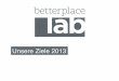 Jahresziele des betterplace lab 2013