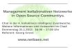 Management kollaborativer Netzwerke in Open Source Communitys