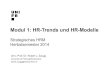 SHRM Modul 1 HR-Trends und HR-Modelle