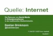 Bastian Brinkmann (Süddeutsche Zeitung): Die Relevanz von Social Media im Krisenjournalismus in der traditionellen Medienindustrie