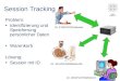 Session Tracking Problem: Identifizierung und Speicherung persönlicher Daten Warenkorb Lösung: Session mit ID Anmeldung ID REQ + ID RES ID: JKLMGHNB45kdse43k