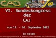 VI. Bundeskongress der CAJ vom 13. - 16. September 2012 in Essen in Essen Christliche Arbeiterjugend, Hüttmannstraße 52, 45143 Essen, Telefon: 0201-621065,