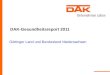 DAK-Gesundheitsreport 2011 Göttinger Land und Bundesland Niedersachsen