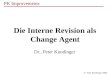 © Peter Kundinger 2008 PK Improvements Die Interne Revision als Change Agent Dr.. Peter Kundinger