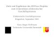 Ziele und Ergebnisse des HOTxxx-Projekts zum Unterstützen elektronischer Geschäftsprozesse Elektronische Geschäftsprozesse Klagenfurt, September 2001 Hans-Jürgen