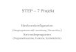 STEP – 7 Projekt Hardwarekonfiguration (Baugruppenauswahl/-anordnung, Netzstruktur ) Anwenderprogramm (Programmbausteine, Funktion, Symboltabelle)