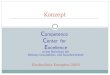 Konzept C ompetence C enter for E xcellence in den Bereichen der Bildung, Gesundheits- und Sozialwirtschaft Hochschule Kempten 2009