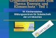 Grundinformationen zum Thema Energie und Klimaschutz - Teil 1 W. Kirchensteiner, Bildungszentrum für Solartechnik der LH München