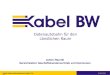 Kabel Baden-Württemberg GmbH Kabel Baden-Württemberg GmbH & Co. KG 31.03.2003 Datenautobahn für den Ländlichen Raum Achim Mayridl Bereichsleiter Geschäftskundenvertrieb