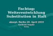 Fachtag: Weiterentwicklung Substitution in Haft akzept, Berlin 20. April 2010 Karlheinz Keppler Vechta