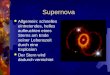 Supernova Allgemein: schnelles eintretendes, helles aufleuchten eines Sterns am Ende seiner Lebenszeit durch eine Explosion Der Stern wird dadurch vernichtet