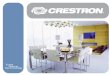 Die neue Crestron Touchpanel Familie TPS Serie Touchpanel von 12 – 17 im Tischgehäuse oder für Wandeinbau Darstellung von Echtzeitvideo in Fenster und