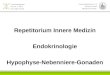 Forschungsgruppe Prof. Dr. J. Klein  Universitätsklinikum S-H Campus Lübeck Medizinische Klinik I Repetitorium Innere Medizin Endokrinologie