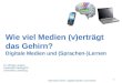 Wie viel Medien (v)erträgt das Gehirn? Digitale Medien und (Sprachen-)Lernen 1 Oberstdorf 2013 - Digitale Medien und Gehirn Dr. Michael Langner Universität