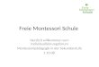 Freie Montessori Schule Herzlich willkommen zum Individualisierungsforum Montessoripädagogik in der Sekundarstufe 1.10.08