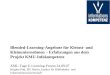 Blended-Learning-Angebote für Kleinst- und Kleinunternehmen – Erfahrungen aus dem Projekt KMU-Infokompetenz XML-Tage E-Learning-Forum 24.09.07 Brigitte