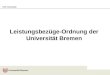 Erik Voermanek Leistungsbezüge-Ordnung der Universität Bremen