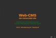 1 Web-CMS der Universit¤t Ulm Einf¼hrung in die Bedienung des Content-Management-Systems Typo3 start Teil 2: Orientierung im "Backend"