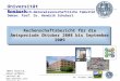 MNF 9/08_1 Universität Rostock Rechenschaftsbericht für die Amtsperiode Oktober 2008 bis September 2009 Mathematisch-Naturwissenschaftliche Fakultät Dekan: