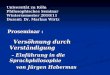 Universität zu Köln Philosophisches Seminar Wintersemester 2010/11 Dozent: Dr. Markus Wirtz Proseminar : Proseminar : Versöhnung durch Verständigung Versöhnung