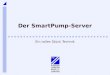 Der SmartPump-Server Ein tolles Stück Technik. 2Der SmartPump Server Architektur Kontrollkommunikation RTP-Videostrom Client Server RTSP Pipeline Daten