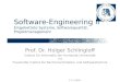 2.11.2005 Software-Engineering II Eingebettete Systeme, Softwarequalität, Projektmanagement Prof. Dr. Holger Schlingloff Institut für Informatik der Humboldt